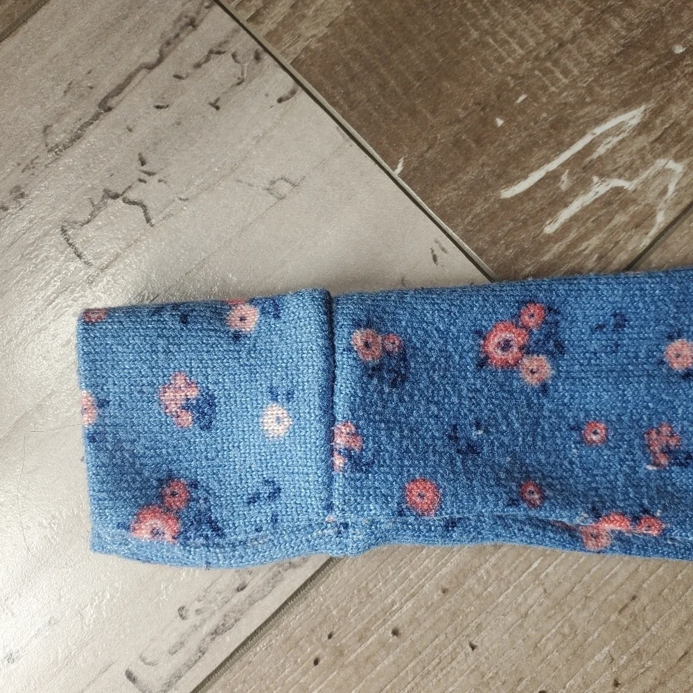 Daisy Fuentes Blue & Pink Floral Matching Pajama PJ Set Toddler Girl Size 3T EUC